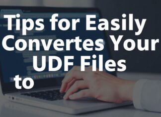 UDF Dosyalarınızı Kolayca PDF Formatına Dönüştürmenin İpuçları Tips for Easily Converting Your UDF Files to PDF Format